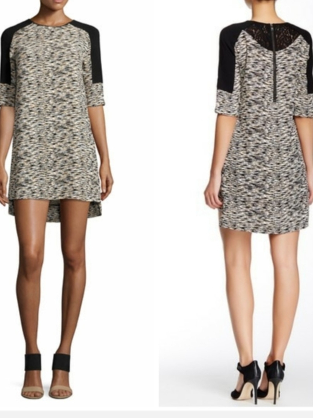 French Connection Sahara Wave Textured Slip Dress